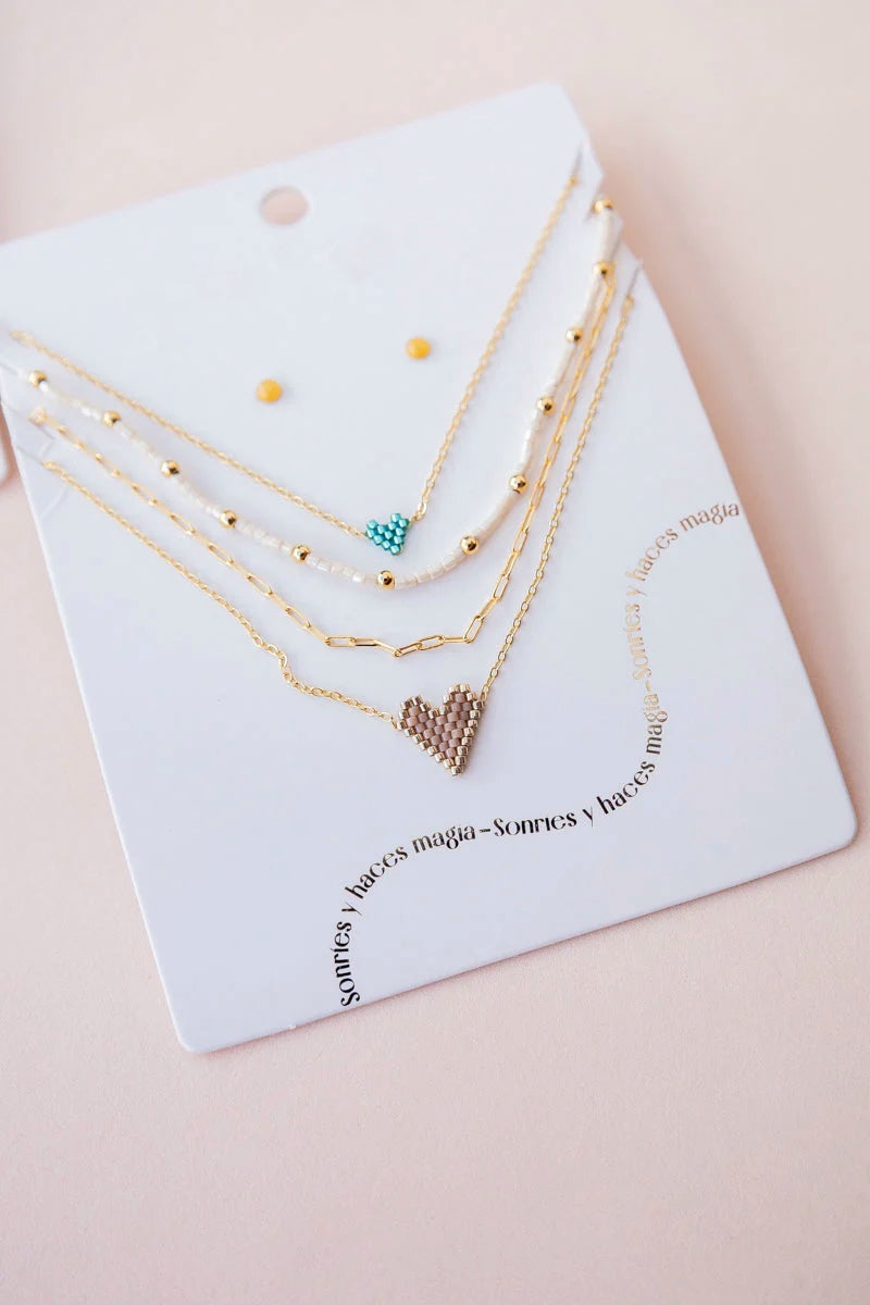 Set de Collares Corazón